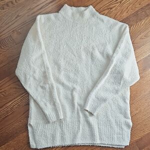 Able Cream Textured Turtleneck Sweater